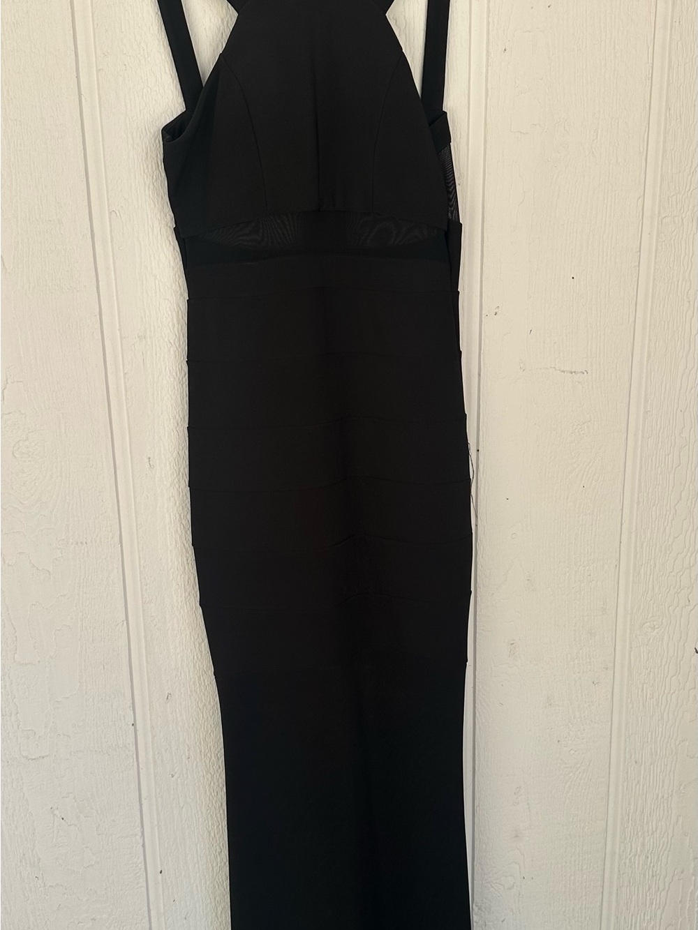 Emerald Sundae Black Dress with White Label